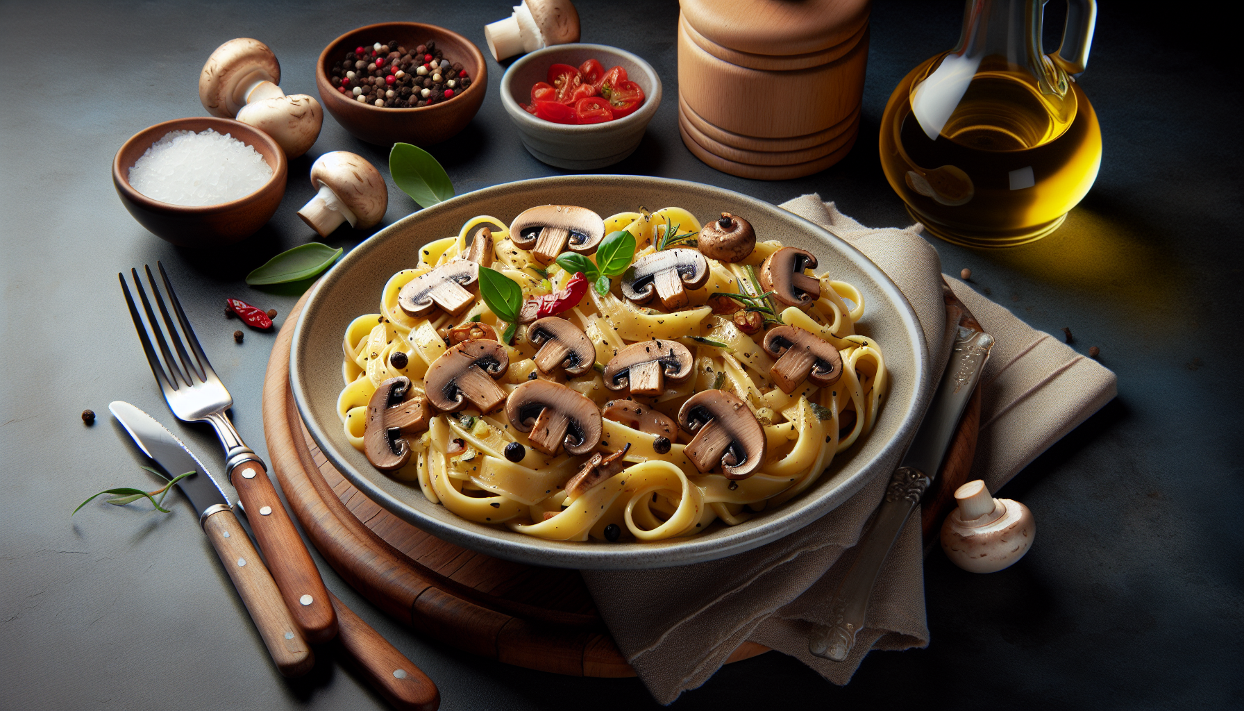 pasta con funghi